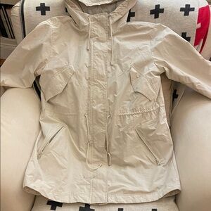 Women's Cream Hooded Jacket